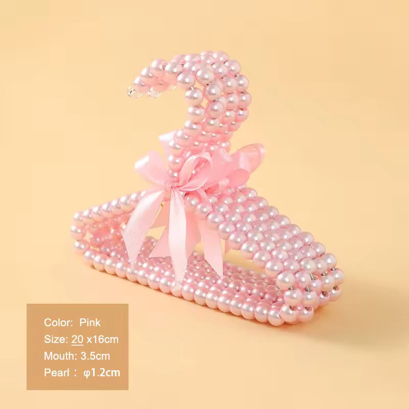 T1-2 White and Pink Pearl Hangers