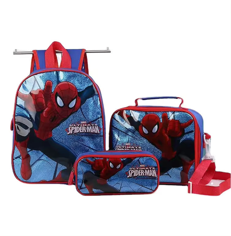 T3 Spiderman Boys Backpack 3 pieces set