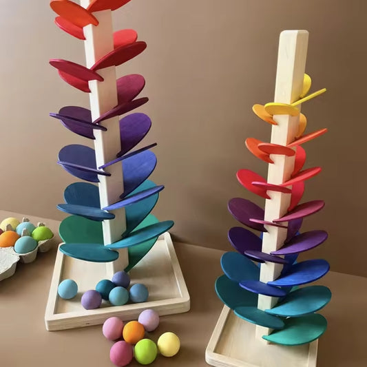 Rainbow Music Tree Game Color Cognition Visual Tracking Skills Toy Early Education Assembly wooden Toy